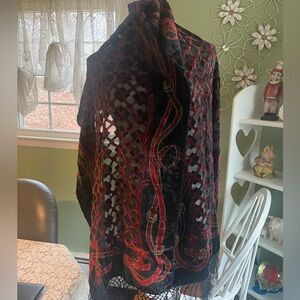 Style 2Y-155 silk blend scarf NWT